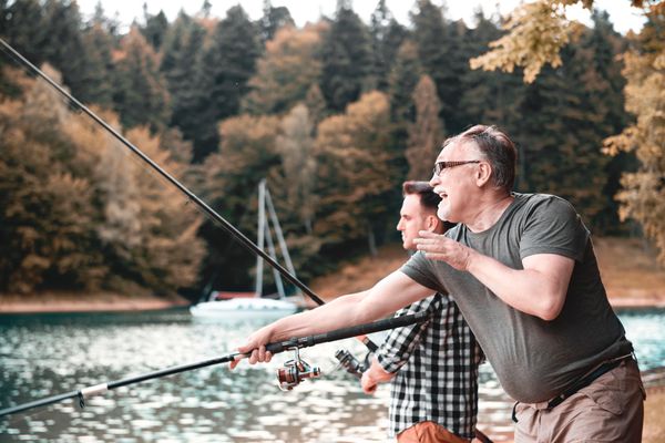 La pêche en pleine nature